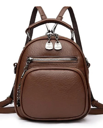 Damen Lederrucksack – Klein, weich & wandelbar als Schultertasche