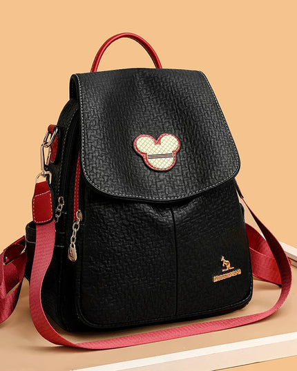 Eleganter Leder Rucksack für Damen – Ideal für Alltag & Reise