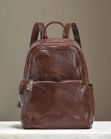 Damen Leder Rucksack aus weichem Rindsleder für Alltag & Reise