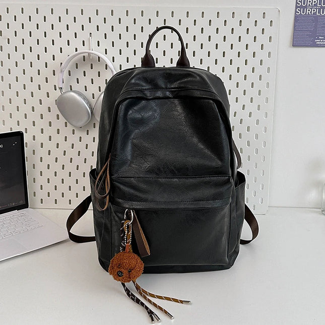 Vielseitiger Leder Rucksack für Damen & Herren – Laptop & Reisen