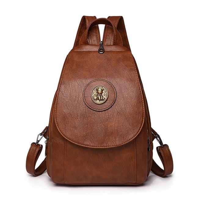 Weicher Leder Rucksack Damen | Klein, Retro & Vielseitig