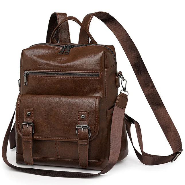 Dein Retro Lederrucksack für Damen: Weich, geräumig & funktional