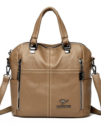 Vielseitiger Leder Rucksack Damen – Ideal für Alltag & Reise