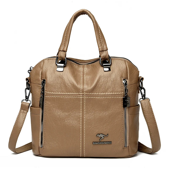 Vielseitiger Leder Rucksack Damen – Ideal für Alltag & Reise
