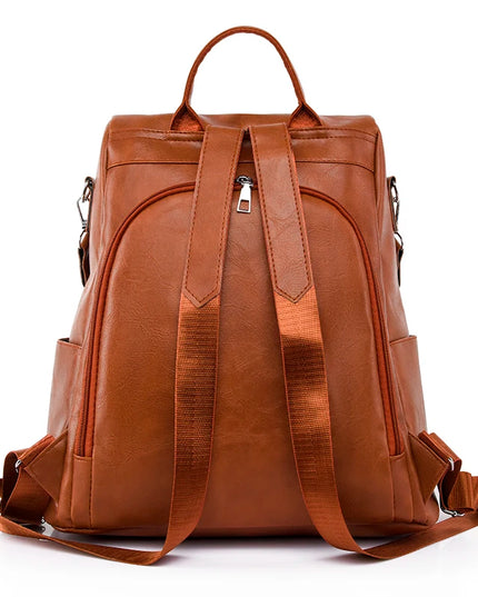 Vintage Leder Rucksack Damen – Stilvoll & Sicher für Reise & Alltag