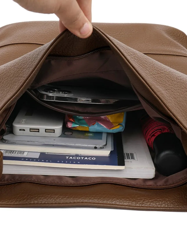 Lederrucksack für Damen: Geräumig für Alltag, Uni & Reisen