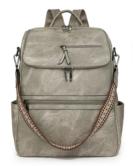 Vintage Leder Rucksack Damen – Geräumig für Alltag & Reisen