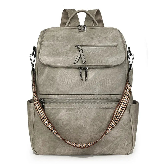 Vintage Leder Rucksack Damen – Geräumig für Alltag & Reisen