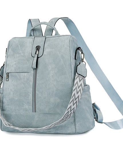Eleganter Leder Rucksack für Damen – Leicht & Diebstahlsicher