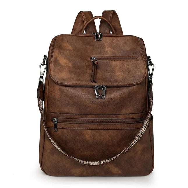 Leder Rucksack Damen: Vintage Design für Alltag, Schule & Reisen