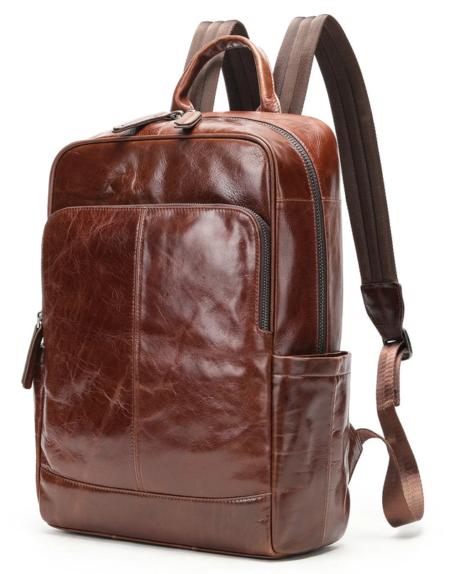 WESTAL Leder Rucksack für Herren | Laptopfach (14 Zoll) & Business