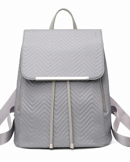 Miss Lulu Damen Lederrucksack – Eleganter Rolltop für Stadt & Schule