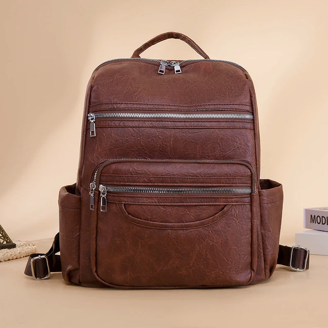 Damen Leder Rucksack aus Lammleder – Klassisch & Elegant