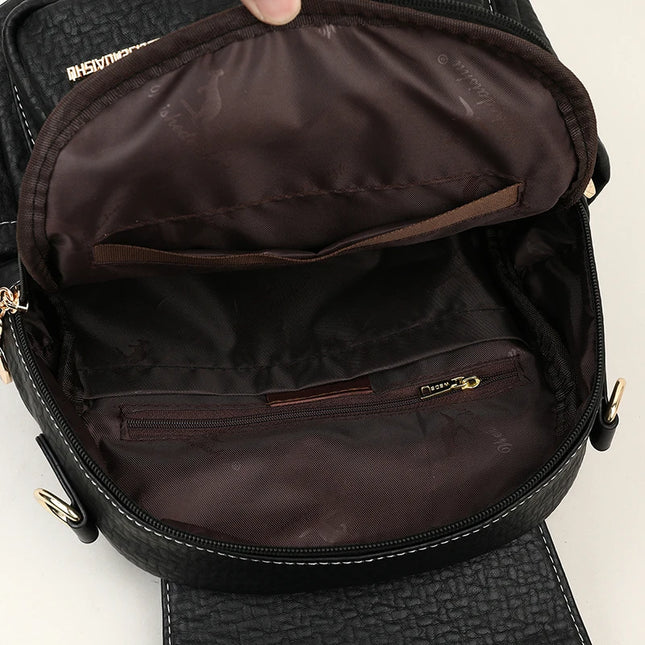 Eleganter Leder Rucksack für Damen – Ideal für Alltag & Reise