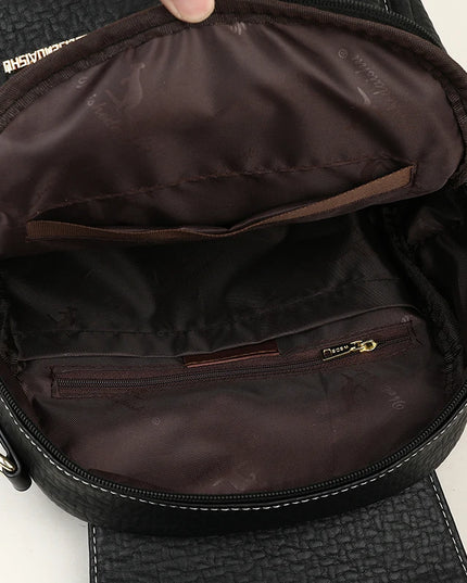 Eleganter Leder Rucksack für Damen: Schule, Reise & Freizeit