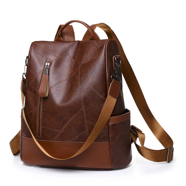 Vintage Lederrucksack für Damen – Dein Begleiter für Uni & Reise