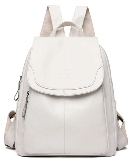 Vintage Lederrucksack für Damen – Weich & vielseitig