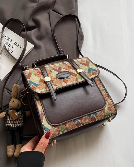 Vintage Lederrucksack – Britischer Stil für Schule & Alltag