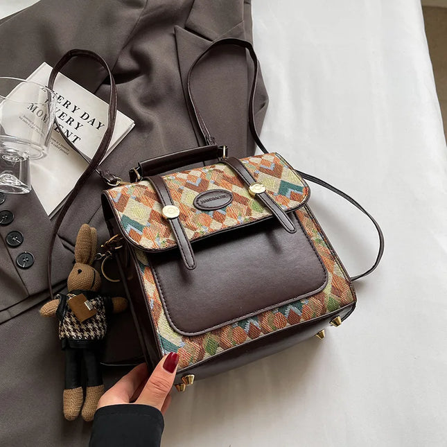 Vintage Lederrucksack – Britischer Stil für Schule & Alltag