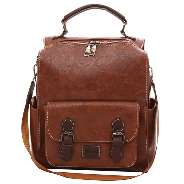 Damen Lederrucksack Vintage Stil – Ideal für Uni, Reise & Alltag