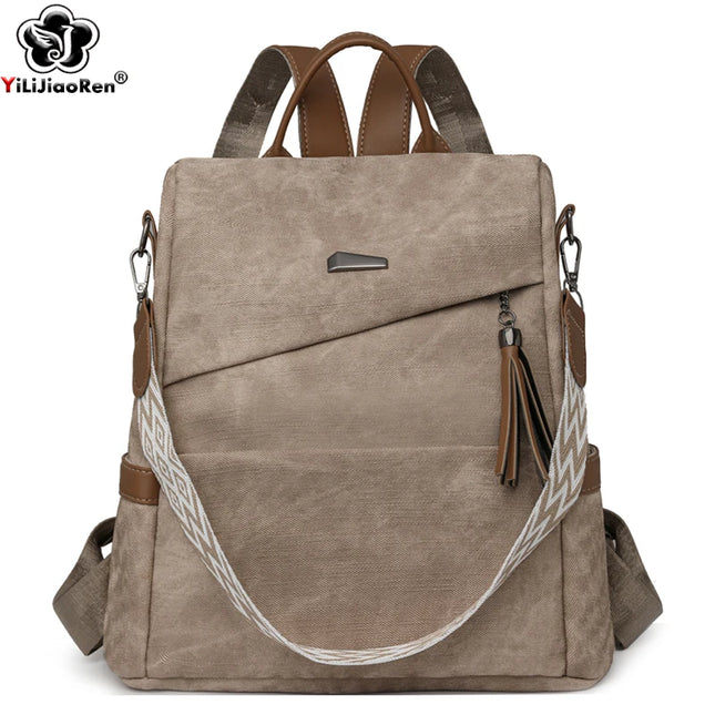 Damen Leder Rucksack – Stilvoller Daypack für Alltag & Schule