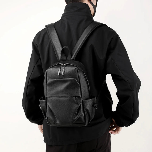 Robuster Rucksack im Leder-Look für Herren – Dein Alltagsbegleiter