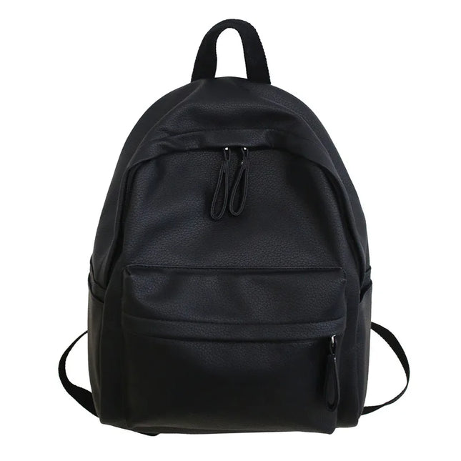 Stilvoller Leder-Look Rucksack für Damen & Teenager – Schule & Freizeit