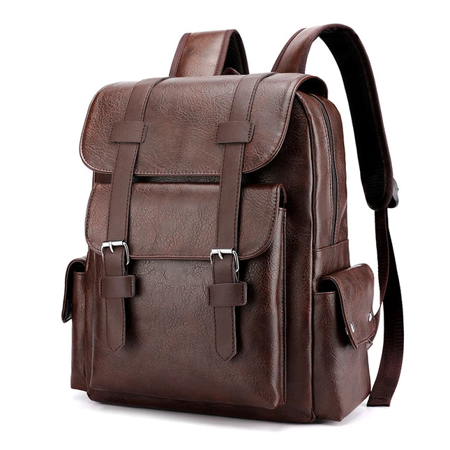 Herren Lederrucksack: Geräumig für Laptop, Uni & Alltag