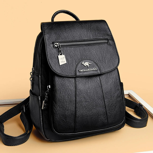 Damen Lederrucksack Vintage – Weich & Vielseitig für Alltag & Reise