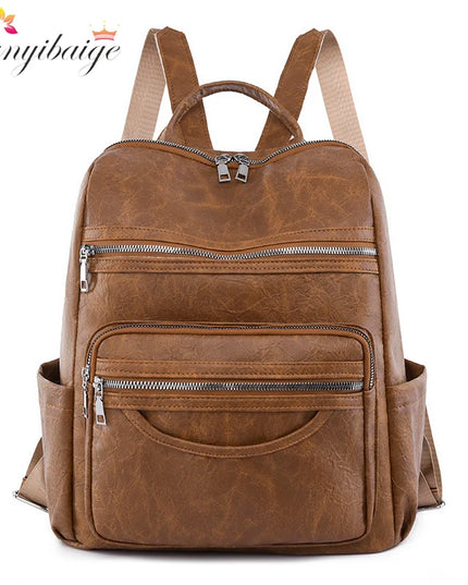 Eleganter Damen Lederrucksack aus Schafsleder – Ideal für Alltag & Reise