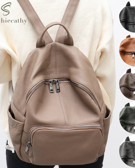 Eleganter Leder Rucksack für Damen & Herren – Dein vielseitiger Begleiter