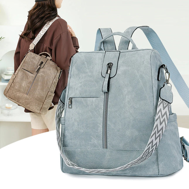 Damen Leder Rucksack: Leicht, stilvoll & diebstahlsicher für unterwegs