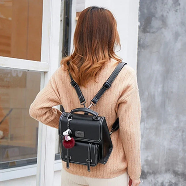 Kleiner Damen Lederrucksack – Vintage Stil für Alltag & Reise