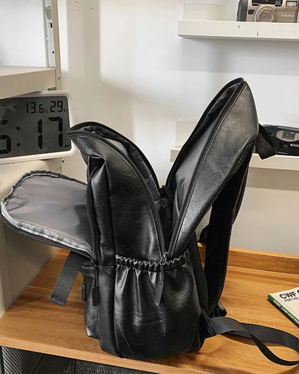 Lederrucksack mit Laptopfach | Unisex | Perfekt für Arbeit & Reisen
