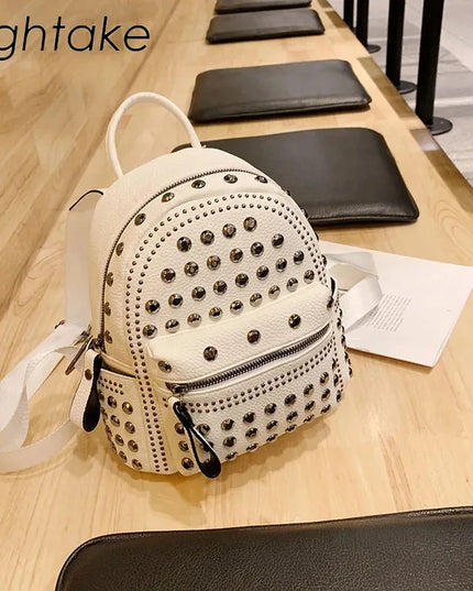 Kleiner Lederrucksack Schwarz für Damen – Alltag & Reise