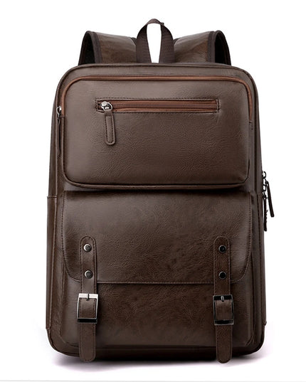Lederrucksack für Herren: Großer Laptop-Rucksack für Schule & Freizeit
