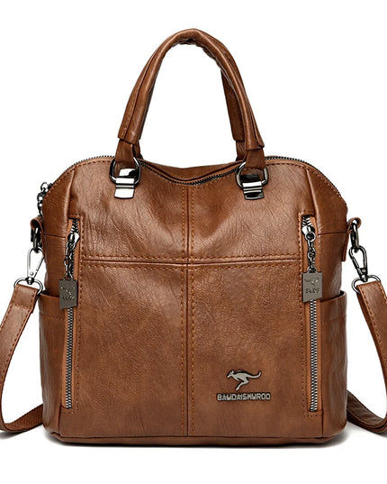 Vielseitiger Lederrucksack für Damen – Alltag & Reise