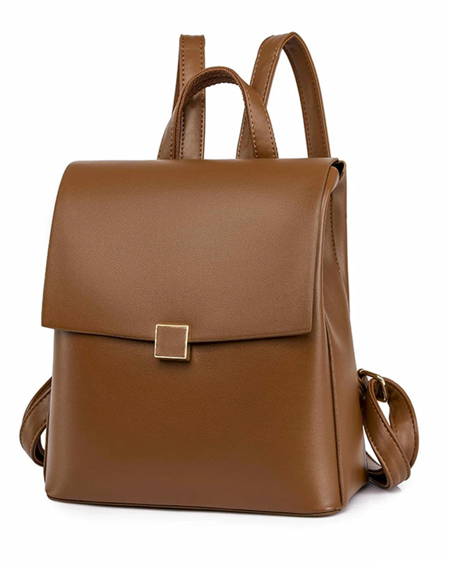 Eleganter Leder Rucksack Damen – Geräumig für Alltag & Reise