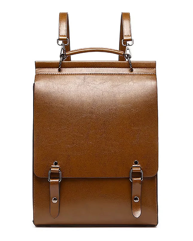 Damen Leder Rucksack – Vielseitige Umhängetasche & Laptop Daypack