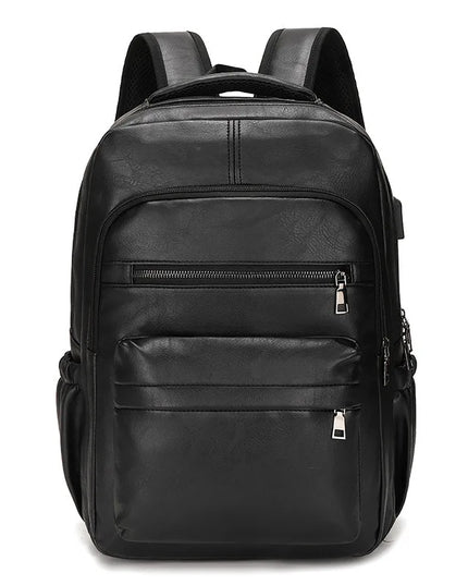 Leder Rucksack Herren – Großer Laptop-Rucksack mit USB