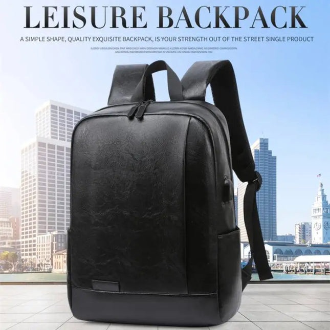 Herren Leder Rucksack für Büro, Reise & Freizeit - Laptop geeignet