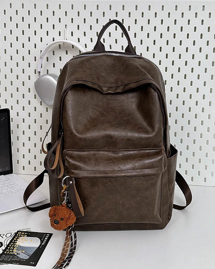Stilvoller Leder Rucksack – Perfekt für Laptop, Arbeit & Reise