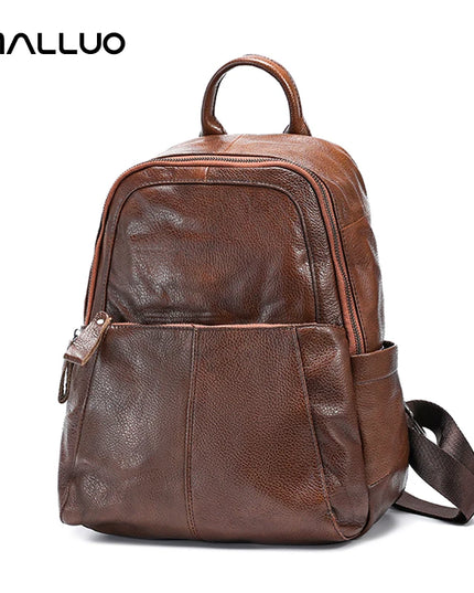 Damen Leder Rucksack aus echtem Rindsleder – Weich & vielseitig