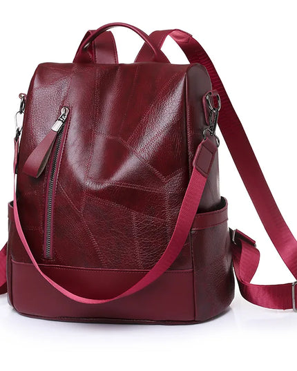 Vintage Lederrucksack für Damen – Ideal für Uni & Reise
