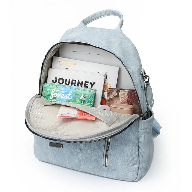 Damen Leder Rucksack – Stilvoller Tagesrucksack für Alltag & Schule