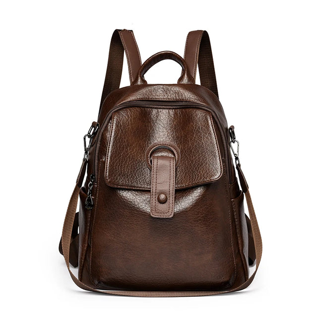 3-in-1 Lederrucksack Damen: Vielseitig, weich & geräumig für Alltag