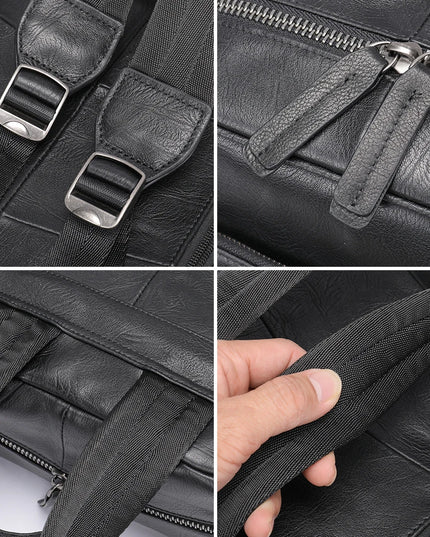 WESTAL Leder Rucksack für Herren – Laptopfach 14 Zoll Business