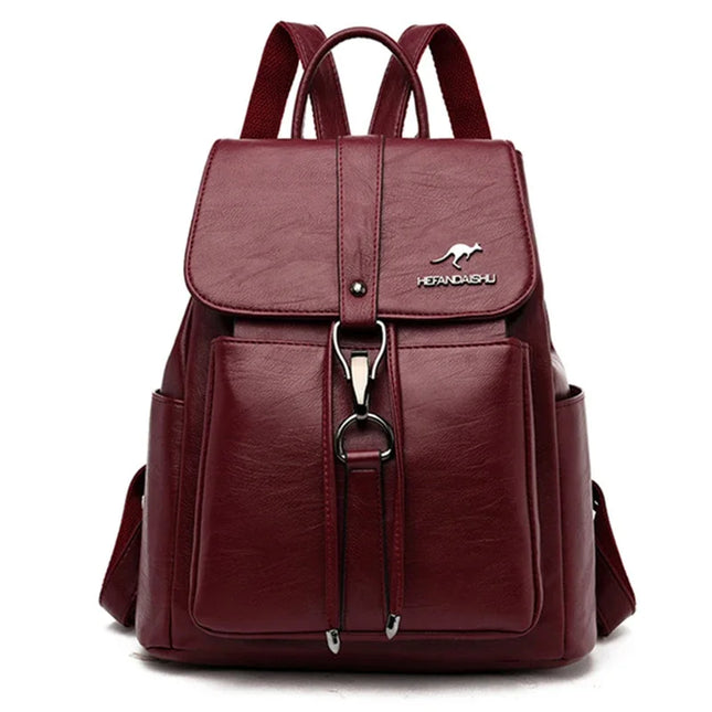 Eleganter Lederrucksack für Damen – Weich & Vielseitig