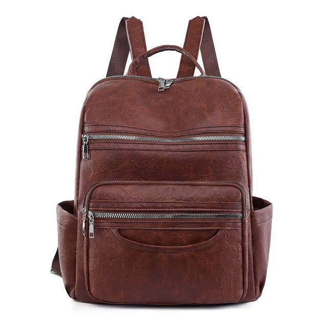 Leder Rucksack Damen 2024 – Klassischer Lammleder Rucksack für Alltag & Reise