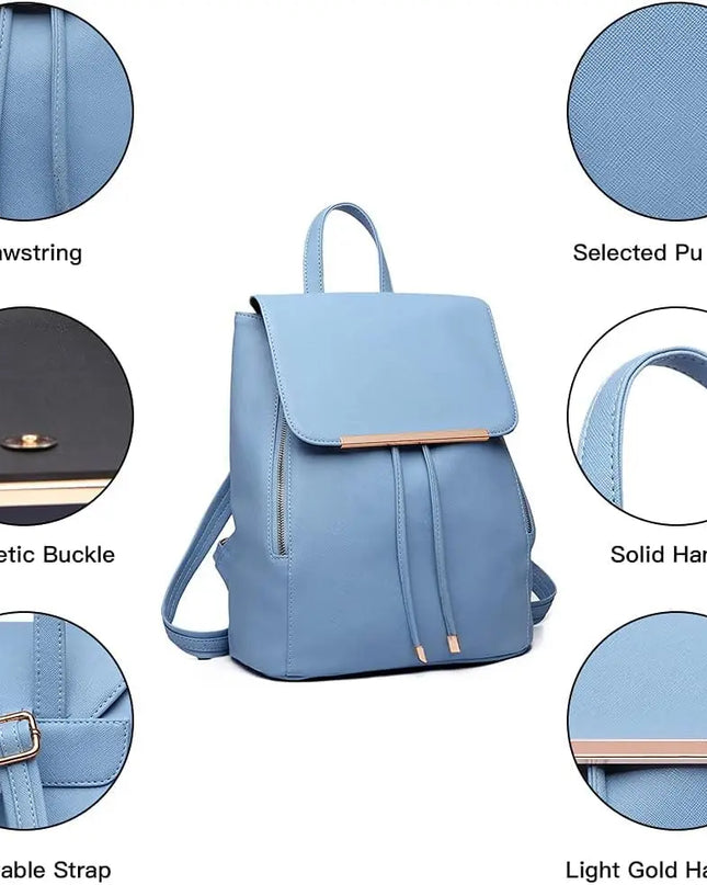 Miss Lulu Rolltop Rucksack: Dein stylischer Leder Rucksack für Stadt & Schule